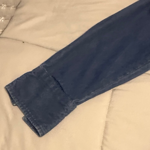 Wrangler Dark Blue Denim Button-Up Shirt - Picture 3 of 6